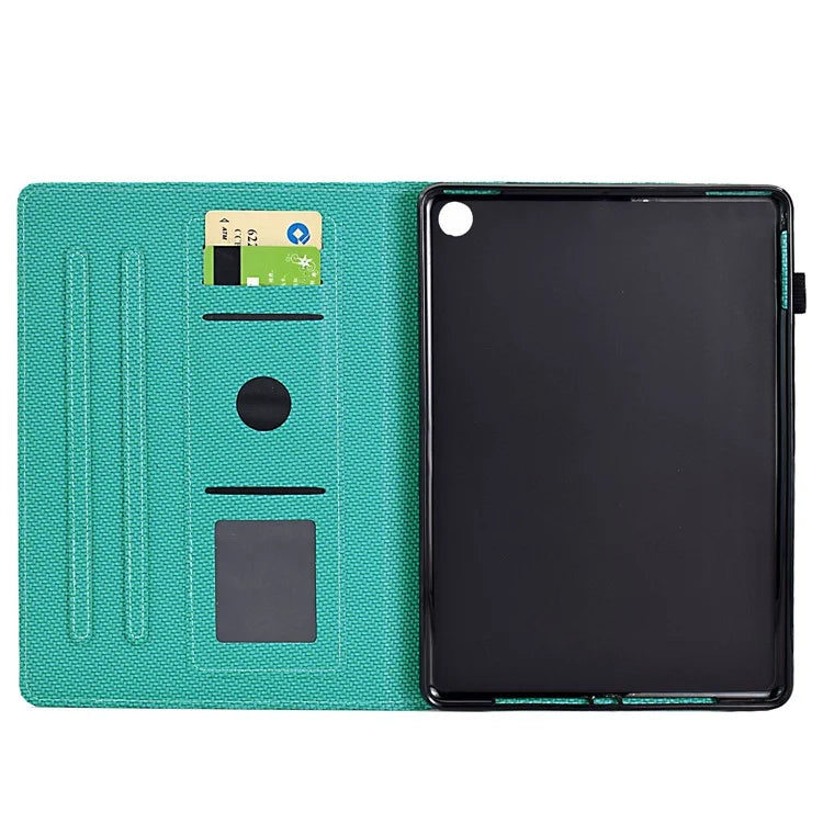 For Amazon Fire HD 10 Plus (2023) Case Carbon Fiber Texture PU Leather E-Reader Cover