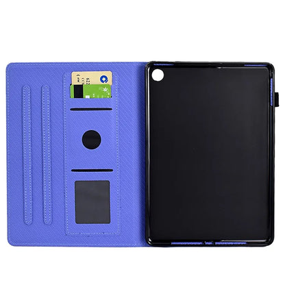For Amazon Fire HD 10 Plus (2023) Case Carbon Fiber Texture PU Leather E-Reader Cover