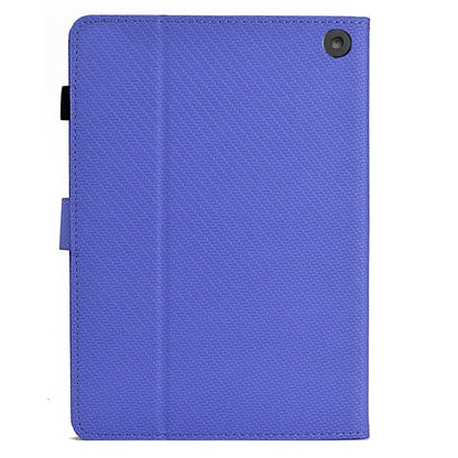 For Amazon Fire HD 10 Plus (2023) Case Carbon Fiber Texture PU Leather E-Reader Cover