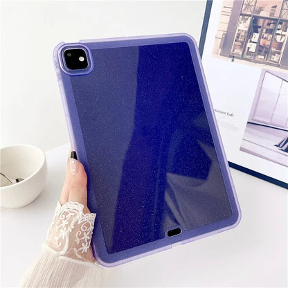For iPad Pro 11 (2024) Case Glitter Soft Flexible TPU Tablet Cover