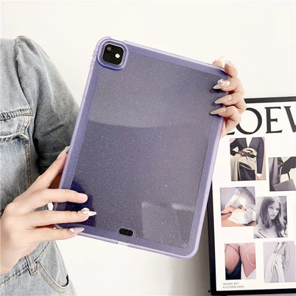 For iPad Pro 11 (2024) Case Glitter Soft Flexible TPU Tablet Cover