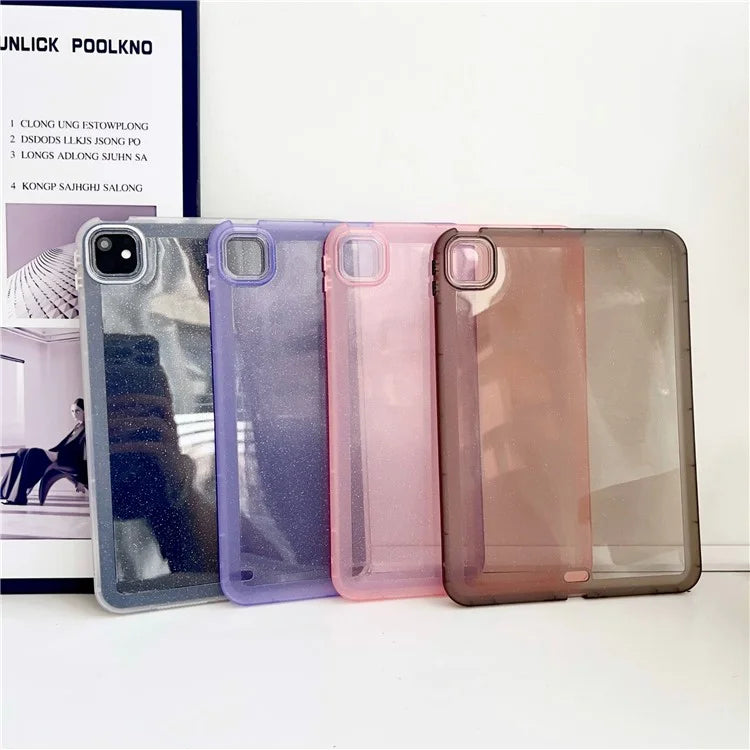 For iPad Pro 11 (2024) Case Glitter Soft Flexible TPU Tablet Cover