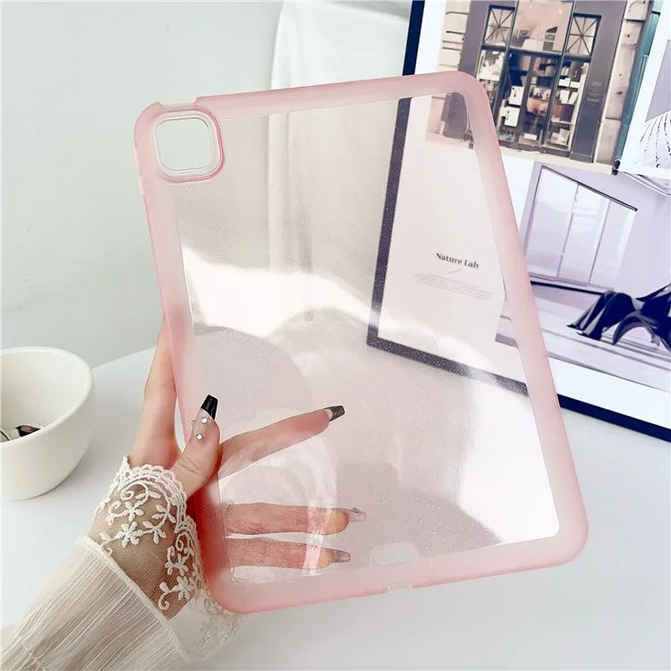 For iPad Pro 11 (2024) Case Glitter Soft Flexible TPU Tablet Cover