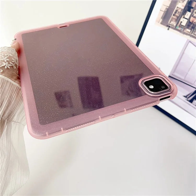 For iPad Pro 11 (2024) Case Glitter Soft Flexible TPU Tablet Cover