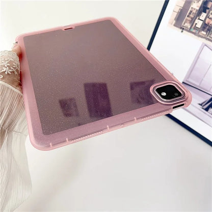 For iPad Pro 11 (2024) Case Glitter Soft Flexible TPU Tablet Cover