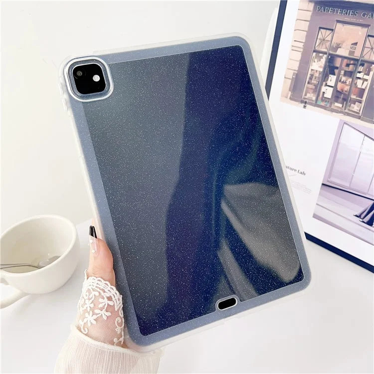 For iPad Pro 11 (2024) Case Glitter Soft Flexible TPU Tablet Cover
