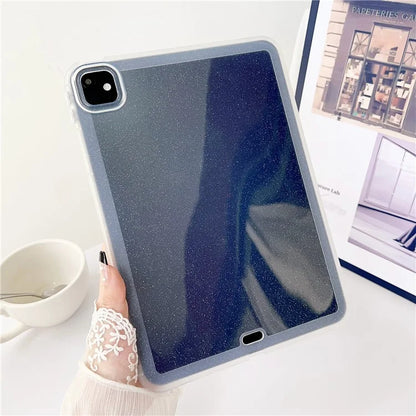 For iPad Pro 11 (2024) Case Glitter Soft Flexible TPU Tablet Cover