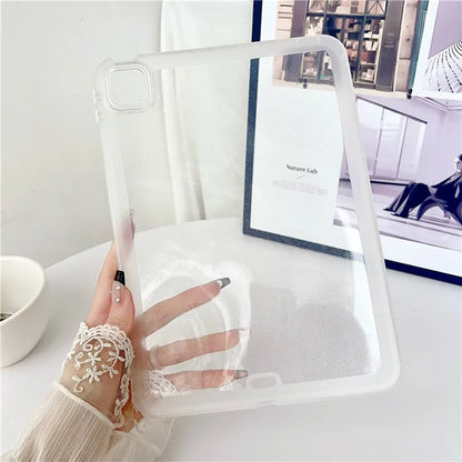 For iPad Pro 11 (2024) Case Glitter Soft Flexible TPU Tablet Cover