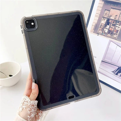 For iPad Pro 11 (2024) Case Glitter Soft Flexible TPU Tablet Cover