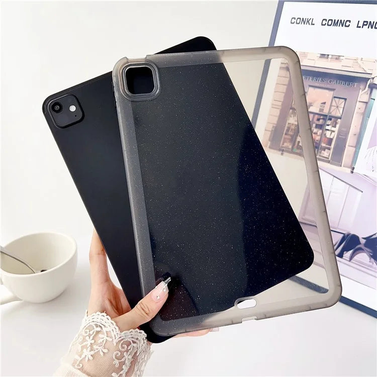 For iPad Pro 11 (2024) Case Glitter Soft Flexible TPU Tablet Cover