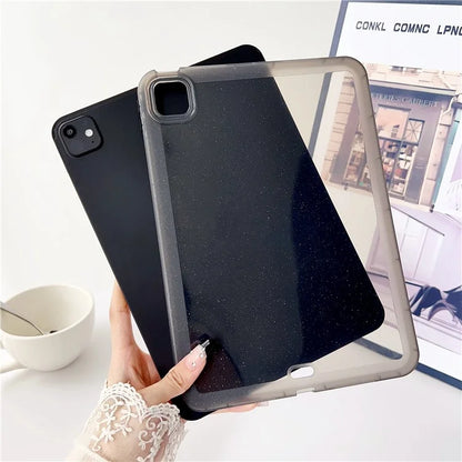 For iPad Pro 11 (2024) Case Glitter Soft Flexible TPU Tablet Cover
