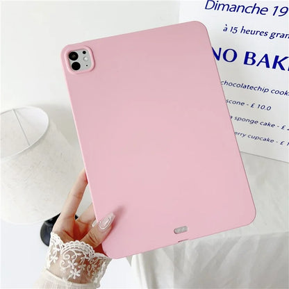 For iPad Pro 11 (2024) Case Skin-Touch Soft TPU Tablet Protective Cover