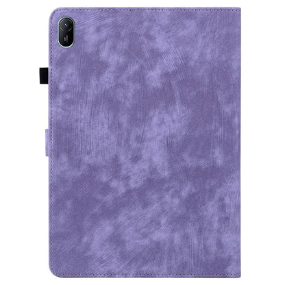 For Huawei MatePad SE 11 Tablet Cases Tiger Imprint Anti-Slip Protective PU Leather Cover