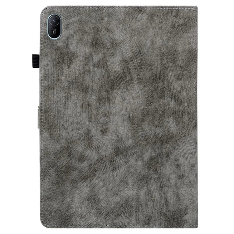 For Huawei MatePad SE 11 Tablet Cases Tiger Imprint Anti-Slip Protective PU Leather Cover