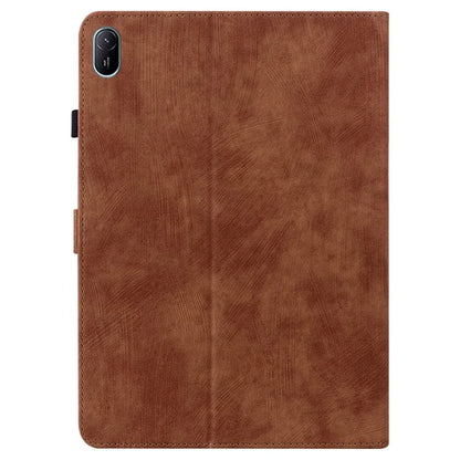 For Huawei MatePad SE 11 Tablet Cases Tiger Imprint Anti-Slip Protective PU Leather Cover
