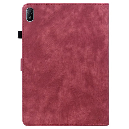 For Huawei MatePad SE 11 Tablet Cases Tiger Imprint Anti-Slip Protective PU Leather Cover