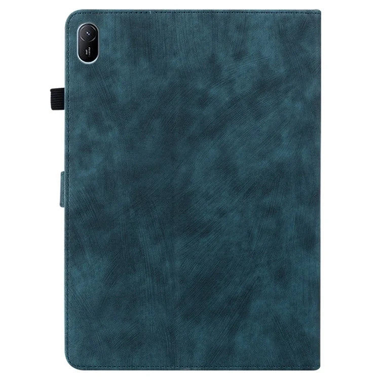 For Huawei MatePad SE 11 Tablet Cases Tiger Imprint Anti-Slip Protective PU Leather Cover