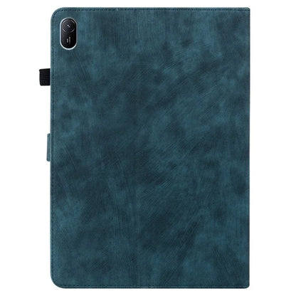 For Huawei MatePad SE 11 Tablet Cases Tiger Imprint Anti-Slip Protective PU Leather Cover