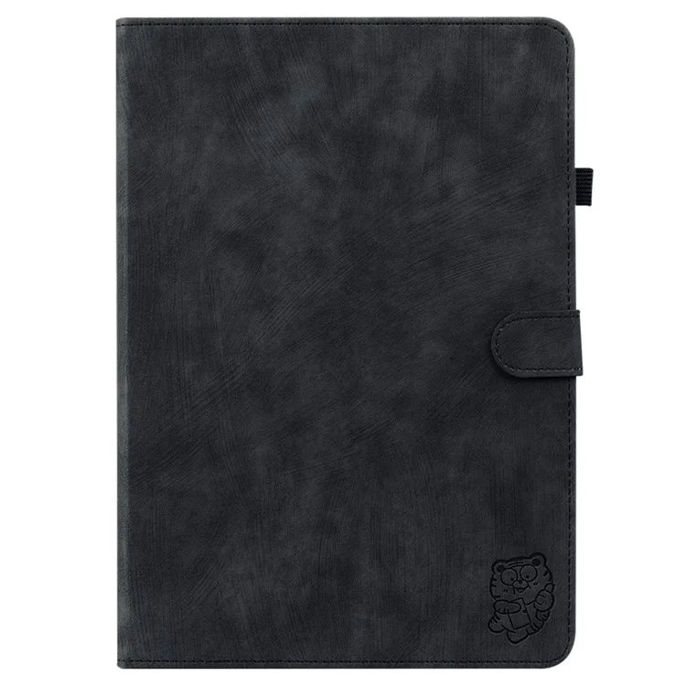 For Huawei MatePad SE 11 Tablet Cases Tiger Imprint Anti-Slip Protective PU Leather Cover