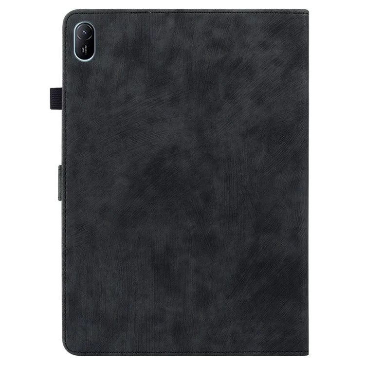 For Huawei MatePad SE 11 Tablet Cases Tiger Imprint Anti-Slip Protective PU Leather Cover