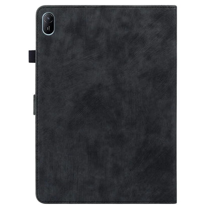 For Huawei MatePad SE 11 Tablet Cases Tiger Imprint Anti-Slip Protective PU Leather Cover