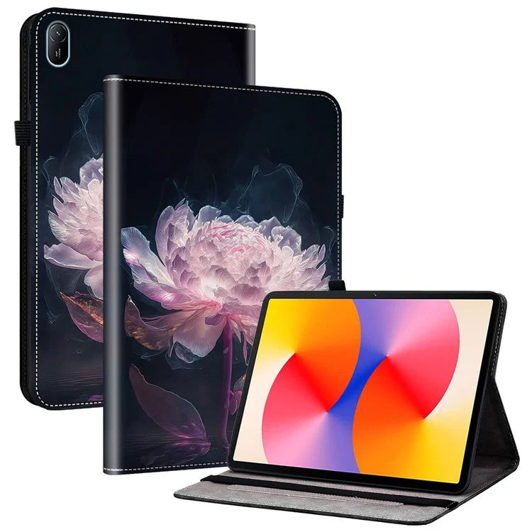 For Huawei MatePad SE 11 Case Pattern Print PU Leather Stand Tablet Cover with Card Slots