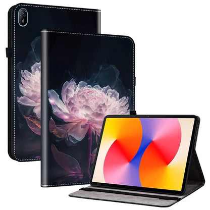 For Huawei MatePad SE 11 Case Pattern Print PU Leather Stand Tablet Cover with Card Slots