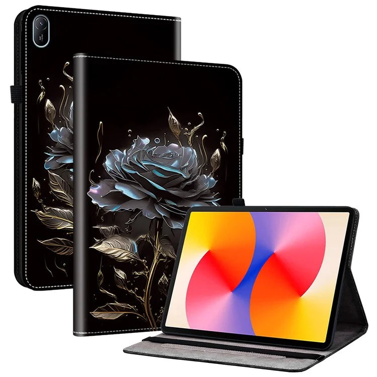 For Huawei MatePad SE 11 Case Pattern Print PU Leather Stand Tablet Cover with Card Slots