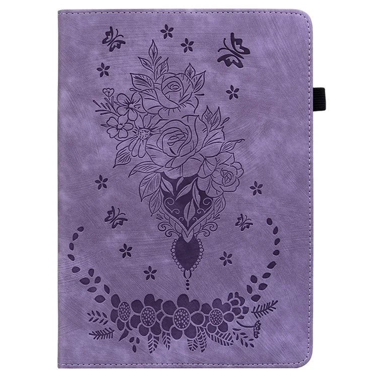 For Huawei MatePad SE 11 Case Rose Flower Protective Leather Cover with Card Holder