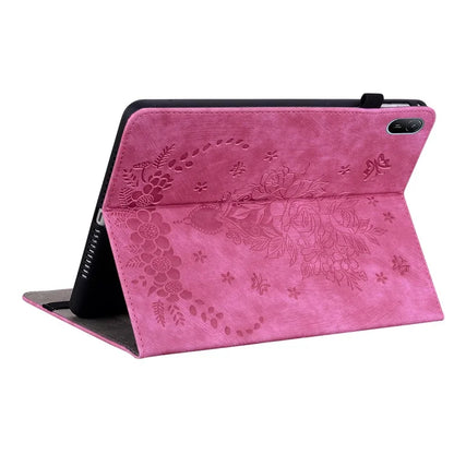 For Huawei MatePad SE 11 Case Rose Flower Protective Leather Cover with Card Holder