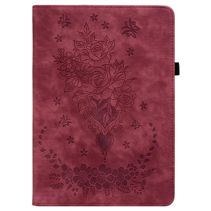 For Huawei MatePad SE 11 Case Rose Flower Protective Leather Cover with Card Holder