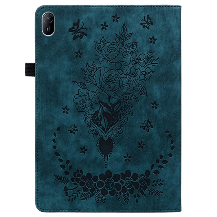 For Huawei MatePad SE 11 Case Rose Flower Protective Leather Cover with Card Holder