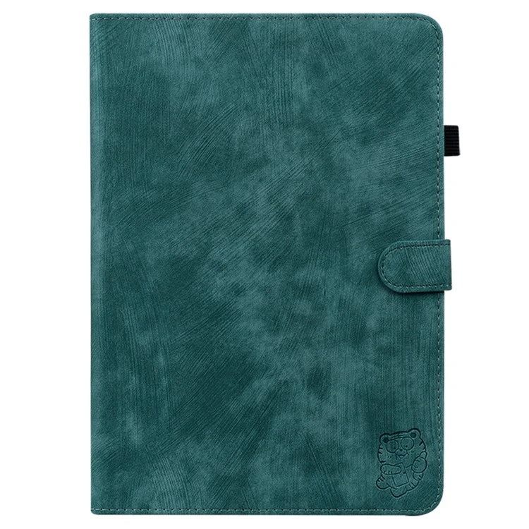 For itel Pad One Cases Tiger Imprint Anti-Scratch PU Leather Tablet Cover