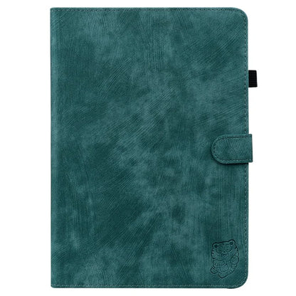 For itel Pad One Cases Tiger Imprint Anti-Scratch PU Leather Tablet Cover