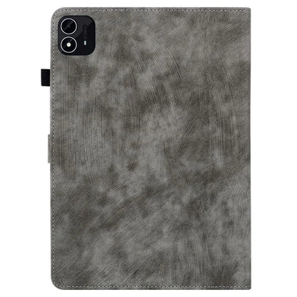 For itel Pad One Cases Tiger Imprint Anti-Scratch PU Leather Tablet Cover