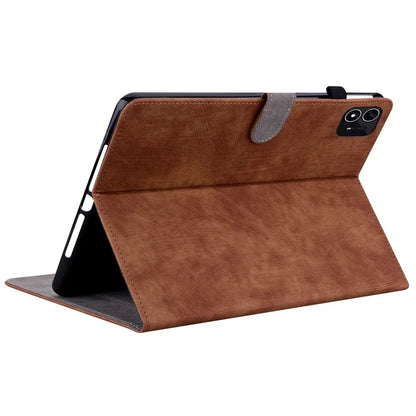 For itel Pad One Cases Tiger Imprint Anti-Scratch PU Leather Tablet Cover