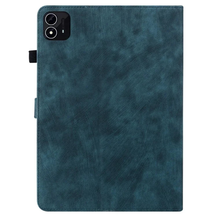 For itel Pad One Cases Tiger Imprint Anti-Scratch PU Leather Tablet Cover