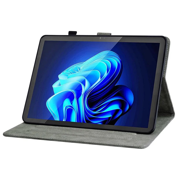 For itel Pad One Cases Tiger Imprint Anti-Scratch PU Leather Tablet Cover