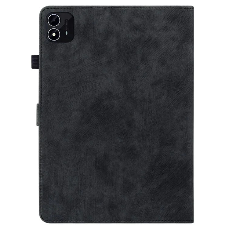 For itel Pad One Cases Tiger Imprint Anti-Scratch PU Leather Tablet Cover