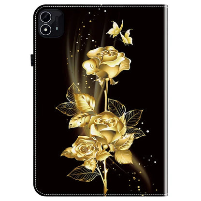 For itel Pad One Leather Case Pattern Printed Stand Tablet Cover with Card Slots