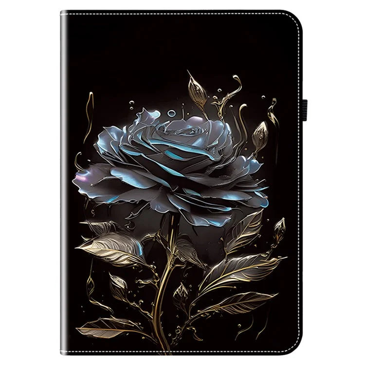 For itel Pad One Leather Case Pattern Printed Stand Tablet Cover with Card Slots