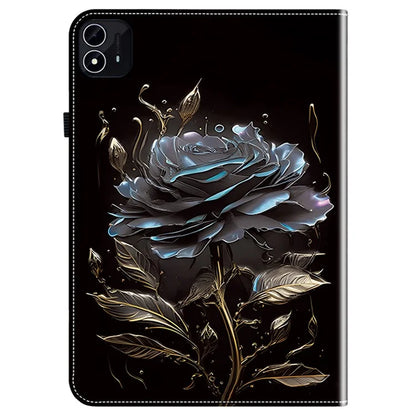 For itel Pad One Leather Case Pattern Printed Stand Tablet Cover with Card Slots