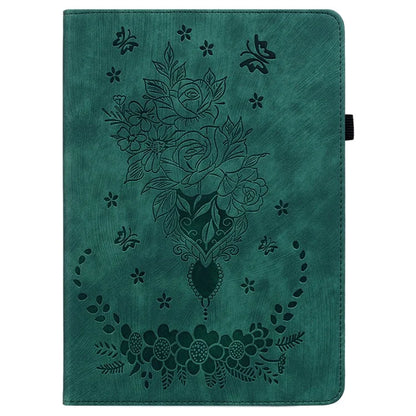 For itel Pad One Case Card Holder Anti-Scratch Leather Cover Rose Flower Imprint