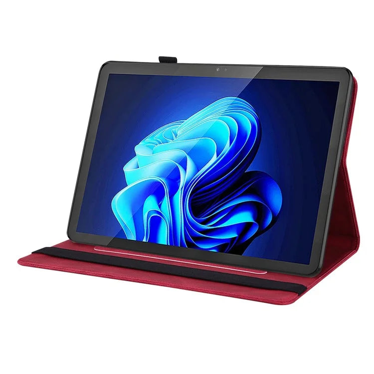 For itel Pad One Case Butterfly Flower Imprint Card Slots PU Leather Tablet Cover