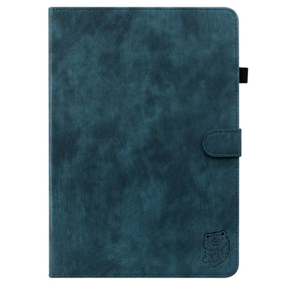 For Lenovo Tab K11 Plus Cases Anti-Slip Tiger Imprint PU Leather Tablet Cover