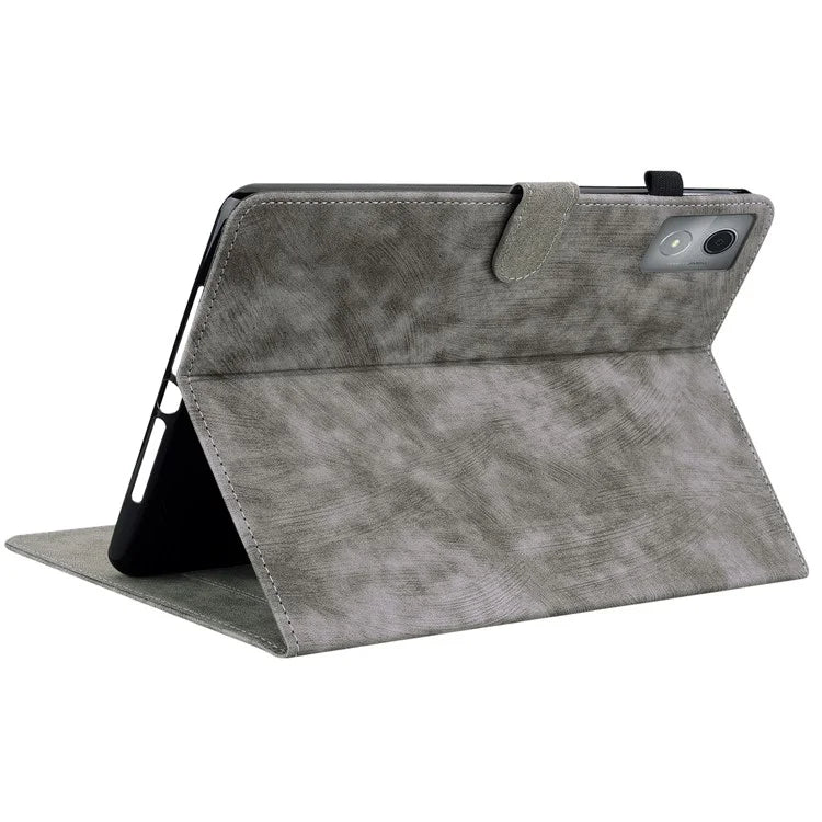 For Lenovo Tab K11 Plus Cases Anti-Slip Tiger Imprint PU Leather Tablet Cover