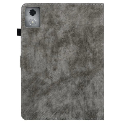 For Lenovo Tab K11 Plus Cases Anti-Slip Tiger Imprint PU Leather Tablet Cover