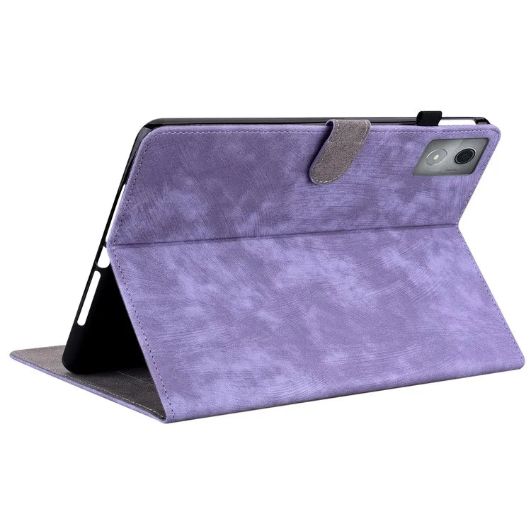 For Lenovo Tab K11 Plus Cases Anti-Slip Tiger Imprint PU Leather Tablet Cover