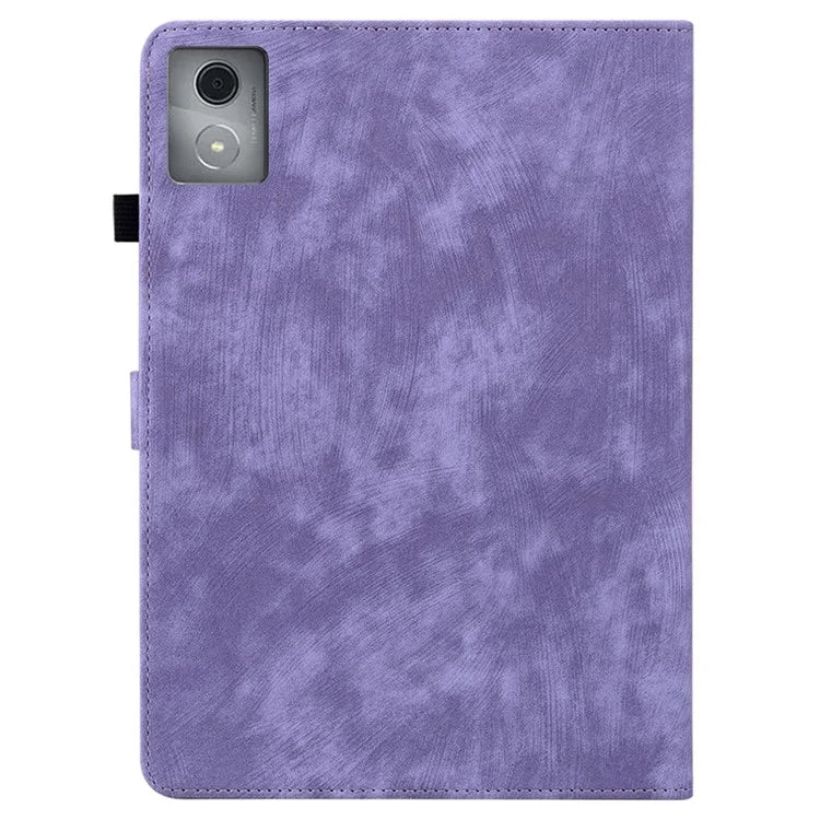 For Lenovo Tab K11 Plus Cases Anti-Slip Tiger Imprint PU Leather Tablet Cover