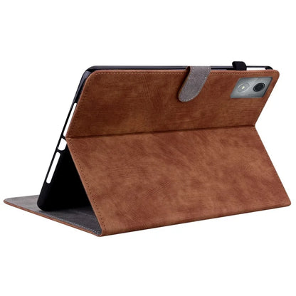 For Lenovo Tab K11 Plus Cases Anti-Slip Tiger Imprint PU Leather Tablet Cover